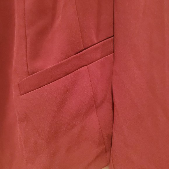 Torrid Burgundy Red Open Front Blazer - Picture 4 of 5